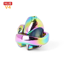 Carica l'immagine nel visualizzatore di Gallery, V4 Rainbow Steel Chastity Cage - nub