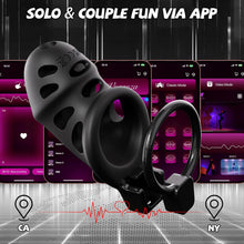 Cargar imagen en el visor de la galería, App-Controlled Vibrating Chastity Cage