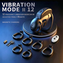 Load image into Gallery viewer, War Dragon Dominator Chastity Cage – app control and setup details, gallery view 4
