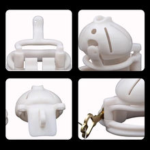 Load image into Gallery viewer, White Male Chastity Cage - 5
