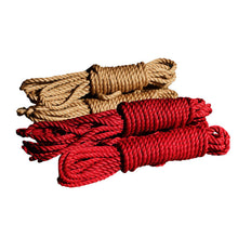 Cargar imagen en el visor de la galería, Cuerda de cáñamo Shibari erótica artesanal