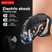 Load image into Gallery viewer, Wireless Remote Control Electric Shock Chastity Cage