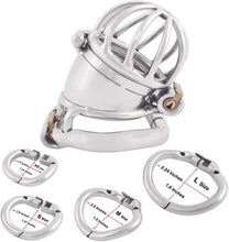 Carica l&#39;immagine nel visualizzatore di Gallery, Mini Metal Chastity Cage 1.77 inches long
