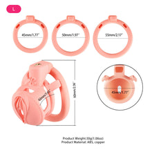 Load image into Gallery viewer, Sevanda 3D Printed Pink Pride Chastity Cage
