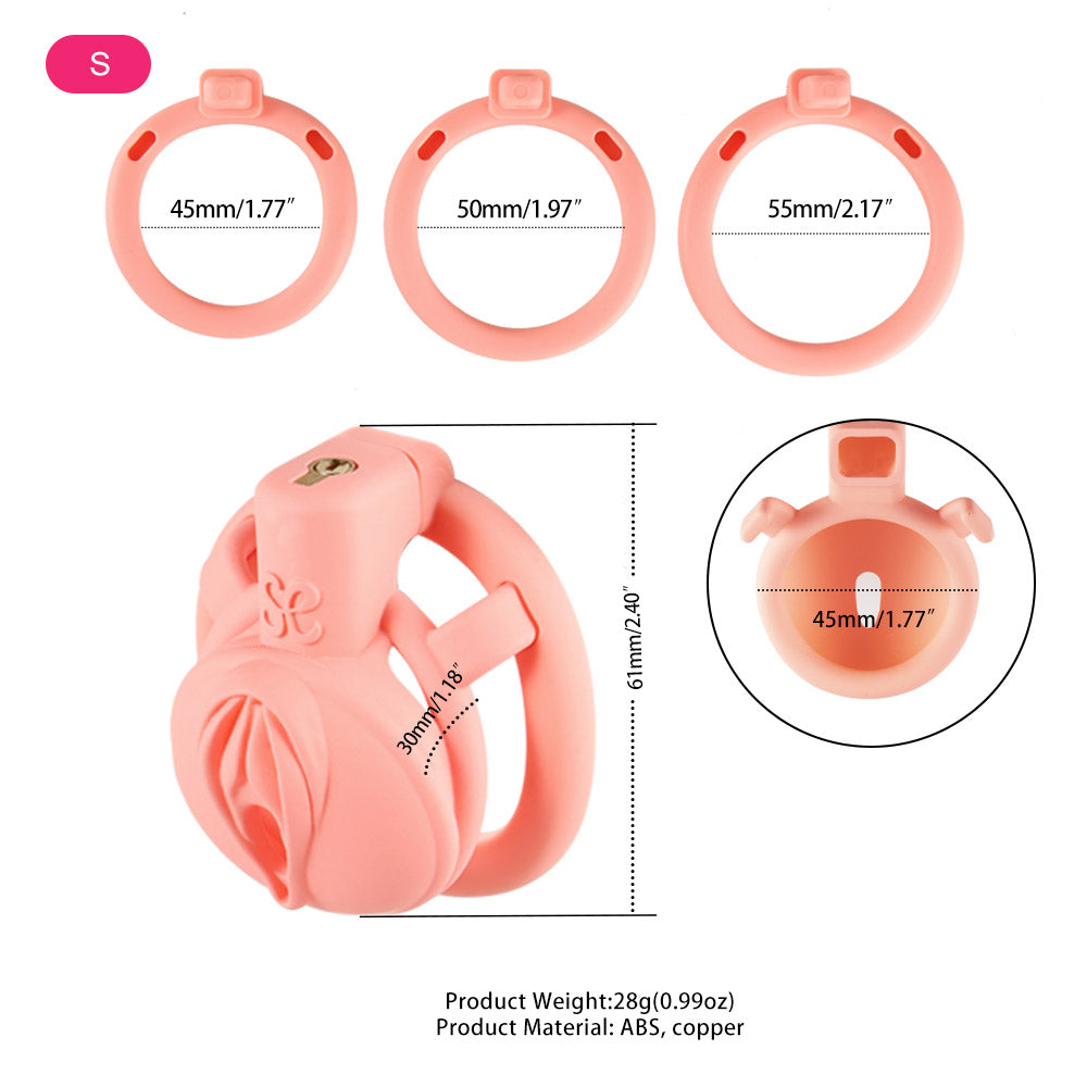 Sevanda 3D Printed Pink Pride Chastity Cage