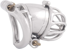 Carica l&#39;immagine nel visualizzatore di Gallery, Mini Metal Chastity Cage 1.77 inches long
