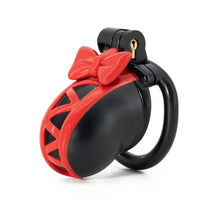 Carica l'immagine nel visualizzatore di Gallery, 3D Black Bow Chastity Cage-topchastity
