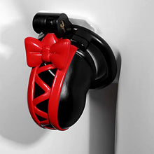 Carica l'immagine nel visualizzatore di Gallery, 3D Black Bow Chastity Cage-topchastity
