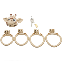 Carica l'immagine nel visualizzatore di Gallery, 3D Giraffe Head Chastity Cage
