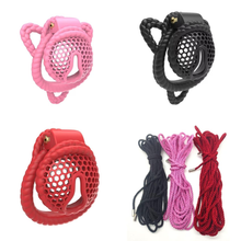 Carica l'immagine nel visualizzatore di Gallery, 3D Honeycomb Bundled Chastity Cage 1
