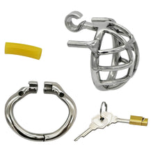 Carica l&#39;immagine nel visualizzatore di Gallery, Stainless Steel Stealth Lock Male Chastity Cage
