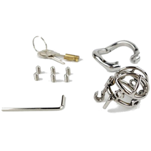 Carica l&#39;immagine nel visualizzatore di Gallery, Screw-Me-If-You-Can Chastity Cage 2.28 inches Long
