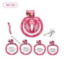 Cargar imagen en el visor de la galería, Pink Camouflage Chastity Cage
