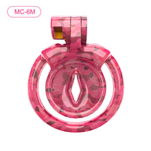 Cargar imagen en el visor de la galería, Pink Camouflage Chastity Cage
