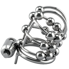 Carica l'immagine nel visualizzatore di Gallery, Stainless Steel Bead PA Chastity Cage 4
