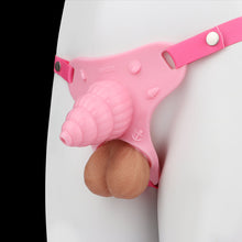 Load image into Gallery viewer, Fantasy Pink Conch Chastity Cage with Belt -1
