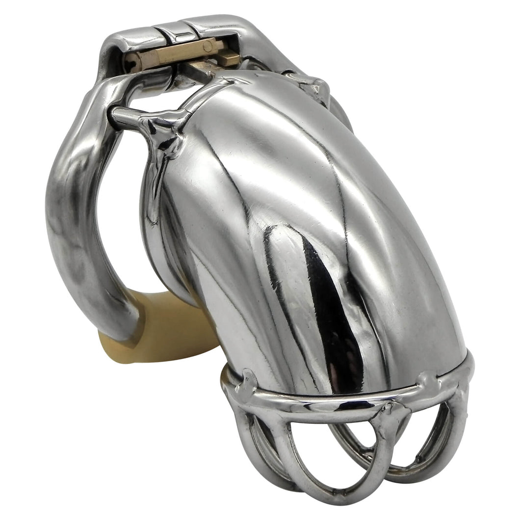 Bending Tube Stainless Steel Male Chastity Cage