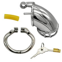 Carica l&#39;immagine nel visualizzatore di Gallery, Bending Tube Stainless Steel Male Chastity Cage
