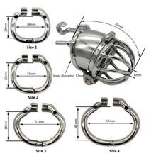 Carica l&#39;immagine nel visualizzatore di Gallery, Metal Male Chastity Device
