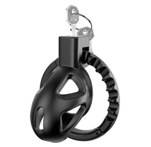 Load image into Gallery viewer, Chastity Cage with 8 Adjustable Cock Ring

