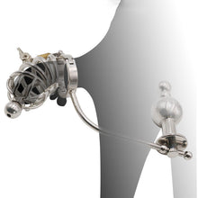 Carica l&#39;immagine nel visualizzatore di Gallery, Chastity Cage With Butt Plug
