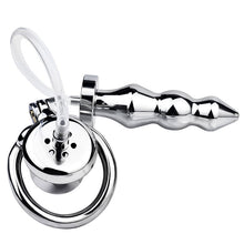 Cargar imagen en el visor de la galería, Chastity Cage With Enema Butt Plug
