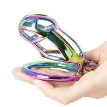 Cargar imagen en el visor de la galería, Colorful Stainless Steel MAMBA Chastity Cage
