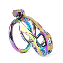 Cargar imagen en el visor de la galería, Colorful Stainless Steel MAMBA Chastity Cage
