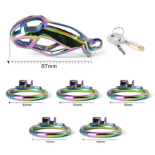 Cargar imagen en el visor de la galería, Colorful Stainless Steel MAMBA Chastity Cage
