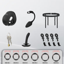 Load image into Gallery viewer, Rigid Silicone Pulse Chastity Cage
