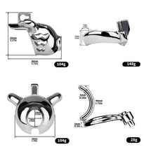 Cargar imagen en el visor de la galería, Dolphin Chastity Cage With PA Piercing -size
