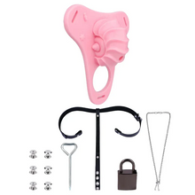 Load image into Gallery viewer, Fantasy Pink Conch Chastity Cage with Belt  24

