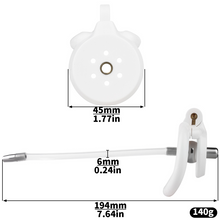 Carica l'immagine nel visualizzatore di Gallery, Flat Chastity Cage with Detchable Ball Catheter- 9
