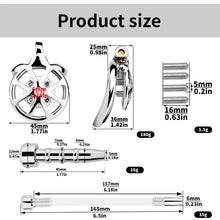 Load image into Gallery viewer, Flat Cock Cage With Removable Spikes
