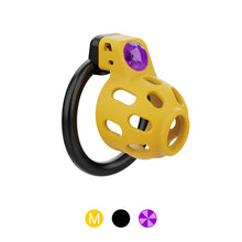 Load image into Gallery viewer, Gem-Inlaid Denial Lock Chastity Cage

