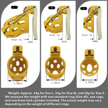 Load image into Gallery viewer, Gem-Inlaid Denial Lock Chastity Cage
