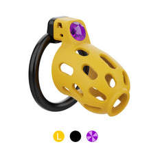 Load image into Gallery viewer, Gem-Inlaid Denial Lock Chastity Cage
