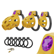 Load image into Gallery viewer, Gem-Inlaid Denial Lock Chastity Cage
