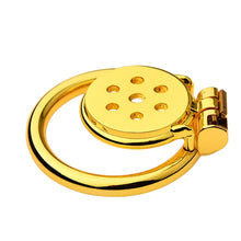 Load image into Gallery viewer, Golden Flat Metal Chastity Device
