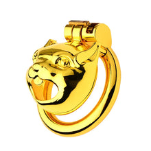 Load image into Gallery viewer, Golden Flat Metal Chastity Device
