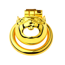 Load image into Gallery viewer, Golden Flat Metal Chastity Device
