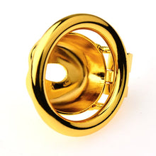 Load image into Gallery viewer, Golden Flat Metal Chastity Device
