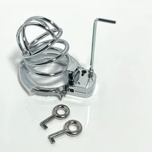 Carica l'immagine nel visualizzatore di Gallery, Handcuffs Style Metal Chastity Device 1
