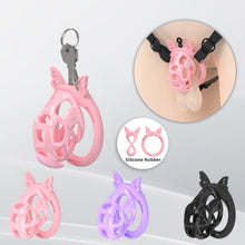 Load image into Gallery viewer, Invisible Cobra Chastity Cage With Silicone Ring 21
