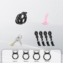 Load image into Gallery viewer, Invisible Cobra Chastity Cage With Silicone Ring 23

