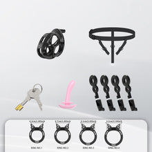 Load image into Gallery viewer, Invisible Cobra Chastity Cage With Silicone Ring 24
