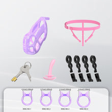 Load image into Gallery viewer, Invisible Cobra Chastity Cage With Silicone Ring 45
