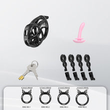 Load image into Gallery viewer, Invisible Cobra Chastity Cage With Silicone Ring 25
