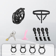 Load image into Gallery viewer, Invisible Cobra Chastity Cage With Silicone Ring 26
