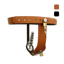 Cargar imagen en el visor de la galería, Leather Female Lockable Chastity Belt
